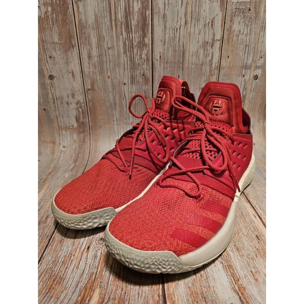 Adidas James Harden Mens Red Basketball Shoes Size 12.5